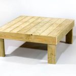 שולחן נמוך עץ טבעי