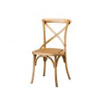 כיסא קרוס דמוי עץ טבעי