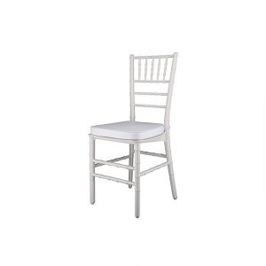 כסא צ'יברי ממתכת -לבן