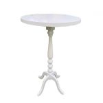 שולחן בר  דגם לואי  צבע לבן