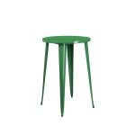 שולחן בר  עגול צבע ירוק